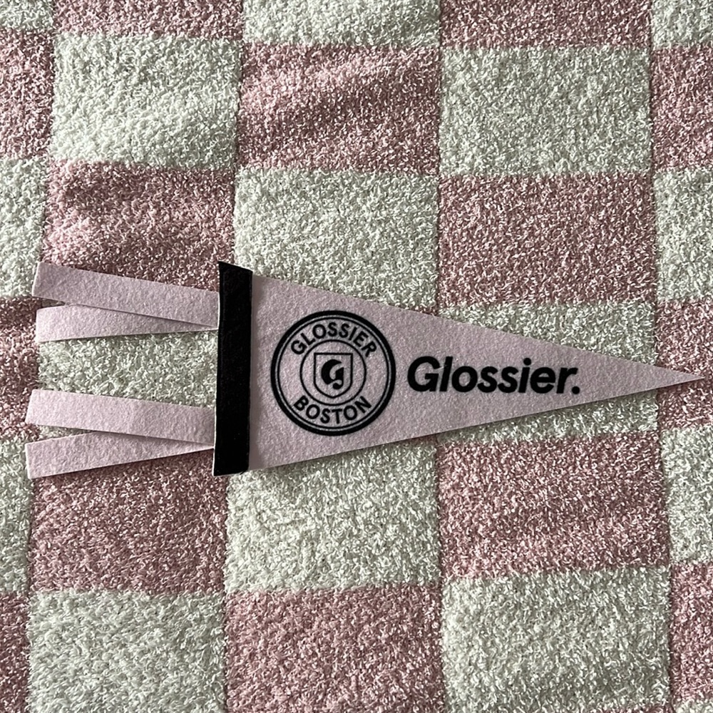 Glossier Boston Pennant Flag